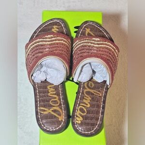 Sam Edelman Multicolor Woven Slide Sandals Women’s 6 NIB
